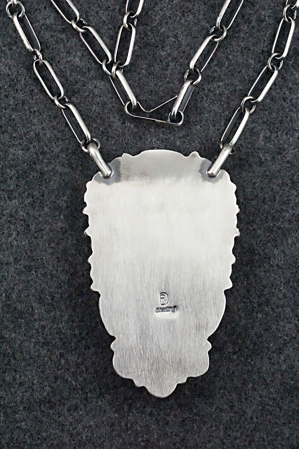Turquoise & Sterling Silver Necklace - Raymond Delgarito