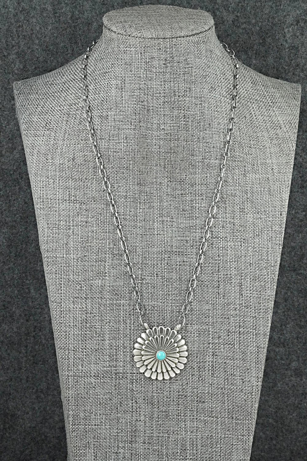 Turquoise & Sterling Silver Necklace - Sheldon Mariano