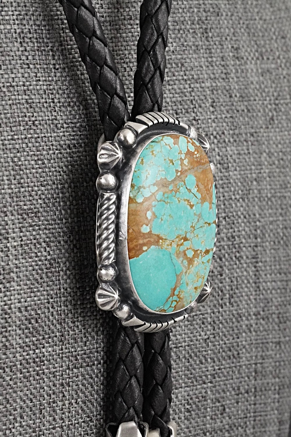 Turquoise & Sterling Silver Bolo Tie - Bob Becenti