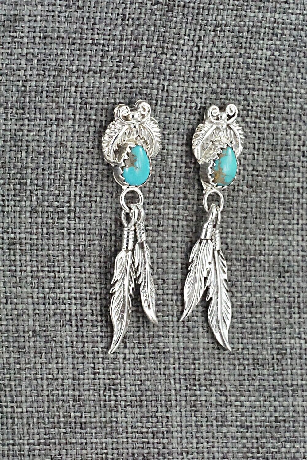 Turquoise and Sterling Silver Earrings - Sharon McCarthy