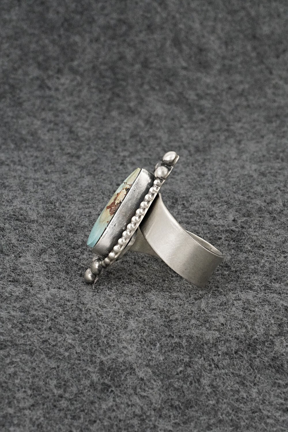 Turquoise & Sterling Silver Pendant, Ring & Earrings Set - Darrin Livingston