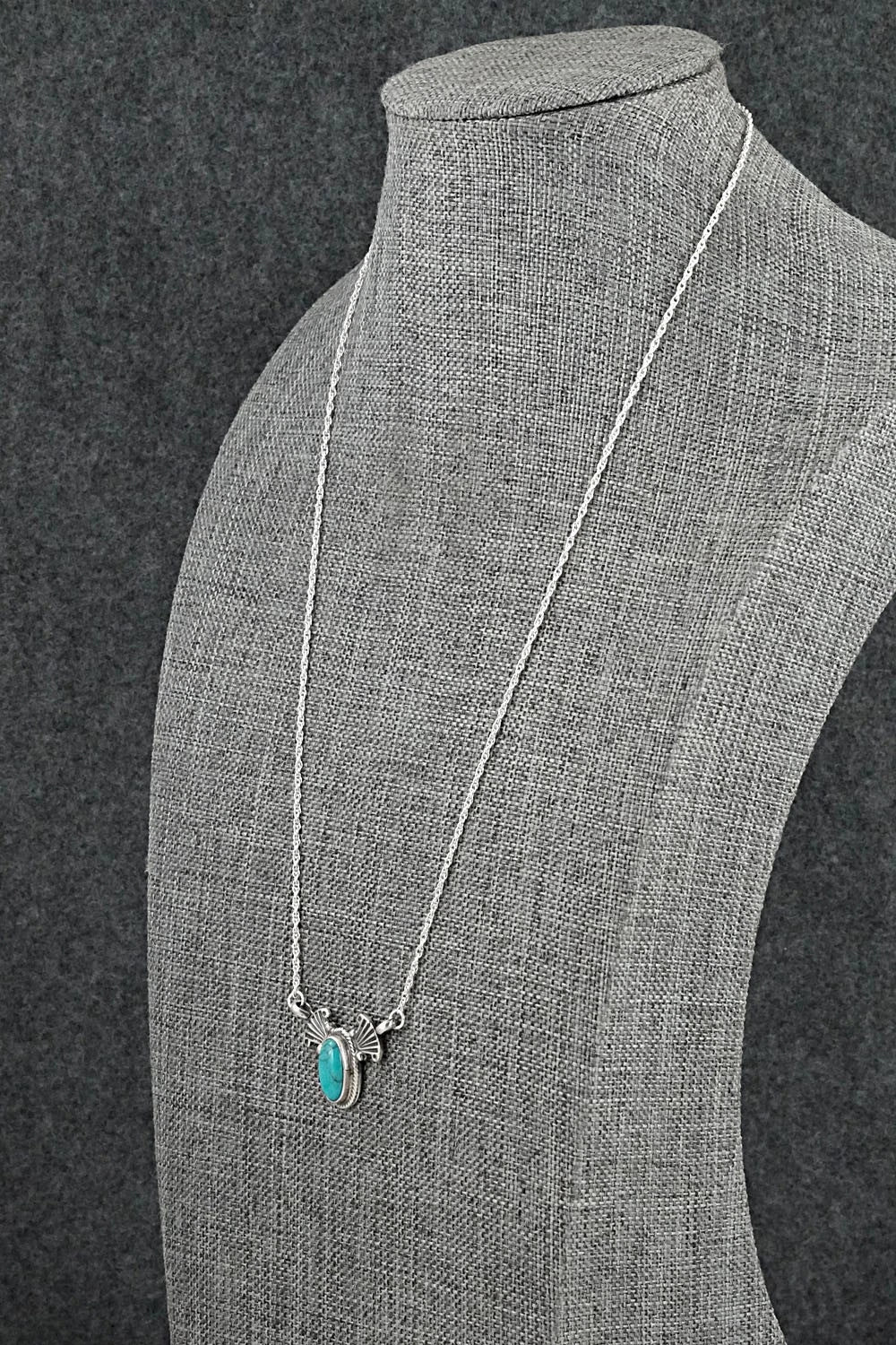 Turquoise & Sterling Silver Necklace - Verley Betone
