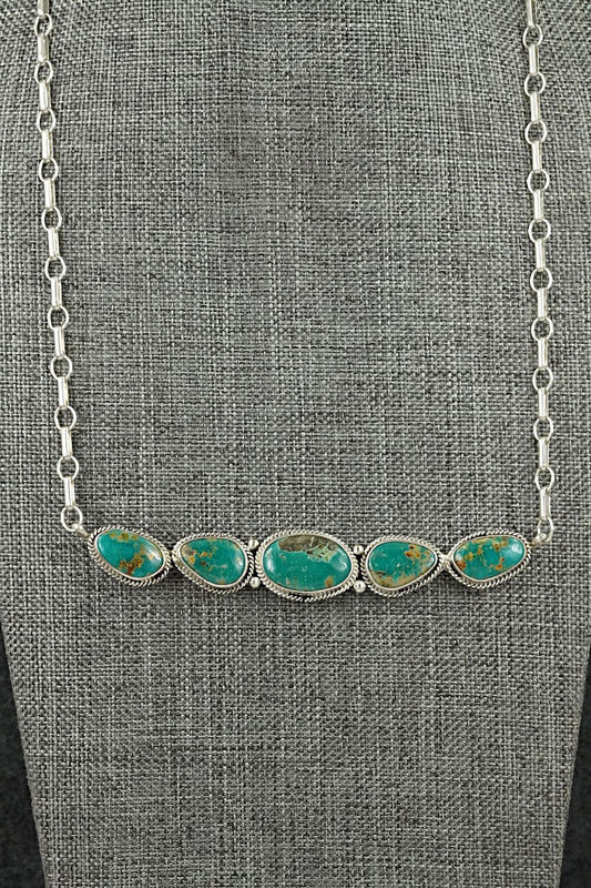 Turquoise & Sterling Silver Necklace - Rena Begay