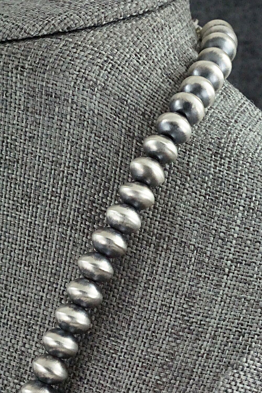Sterling Silver Navajo Pearl Necklace - Bryannen Halwood