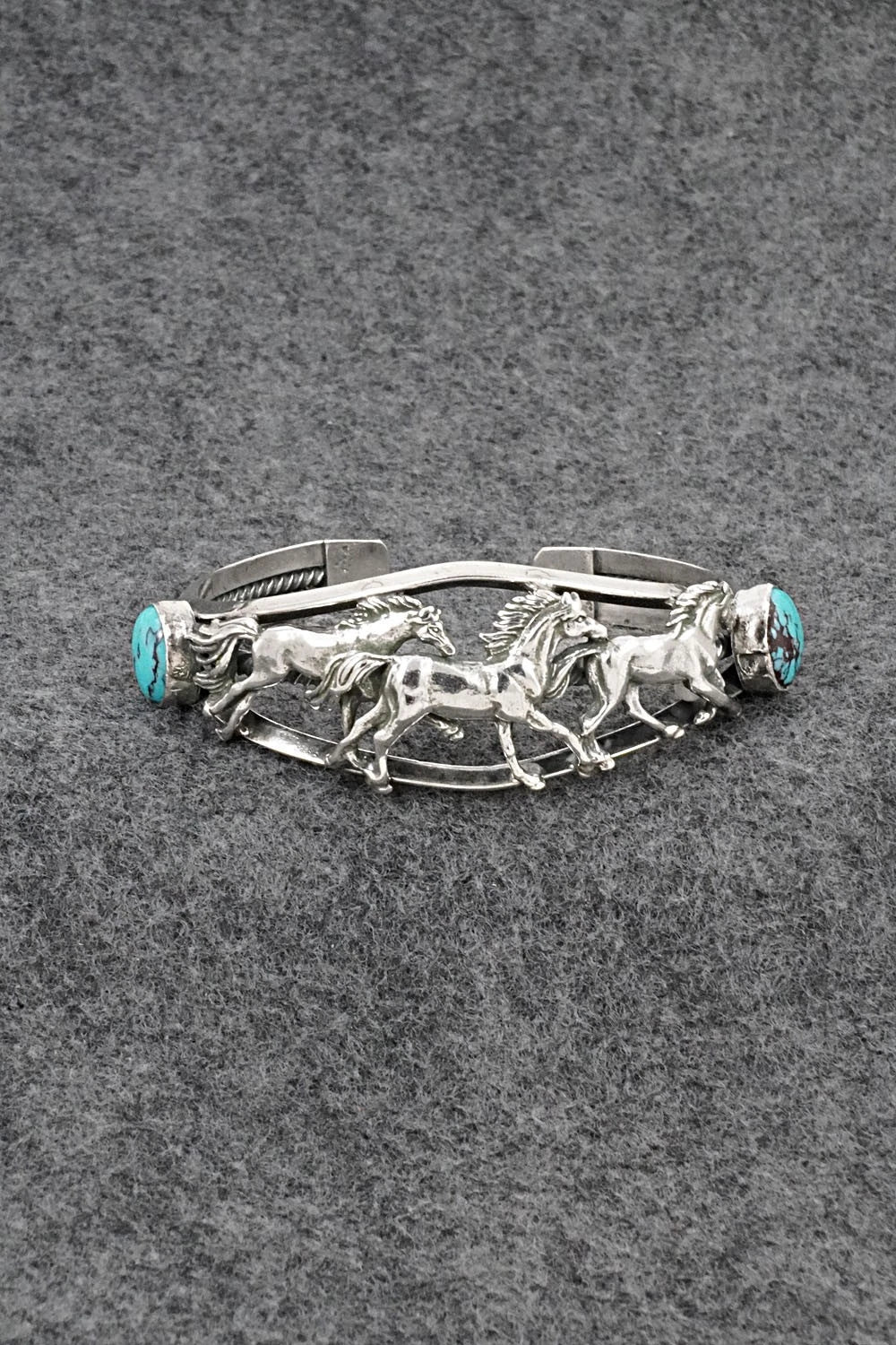 Turquoise & Sterling Silver Bracelet - Bobby Platero