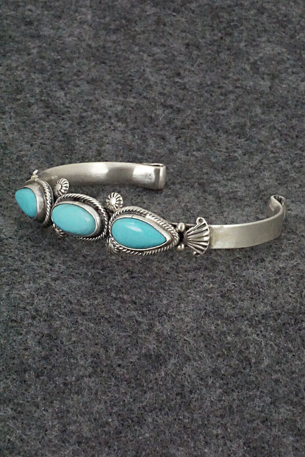 Turquoise & Sterling Silver Bracelet - Bobby Platero