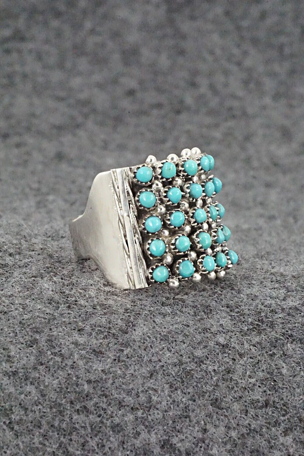 Turquoise & Sterling Silver Ring - Stephen Haloo - Size 7