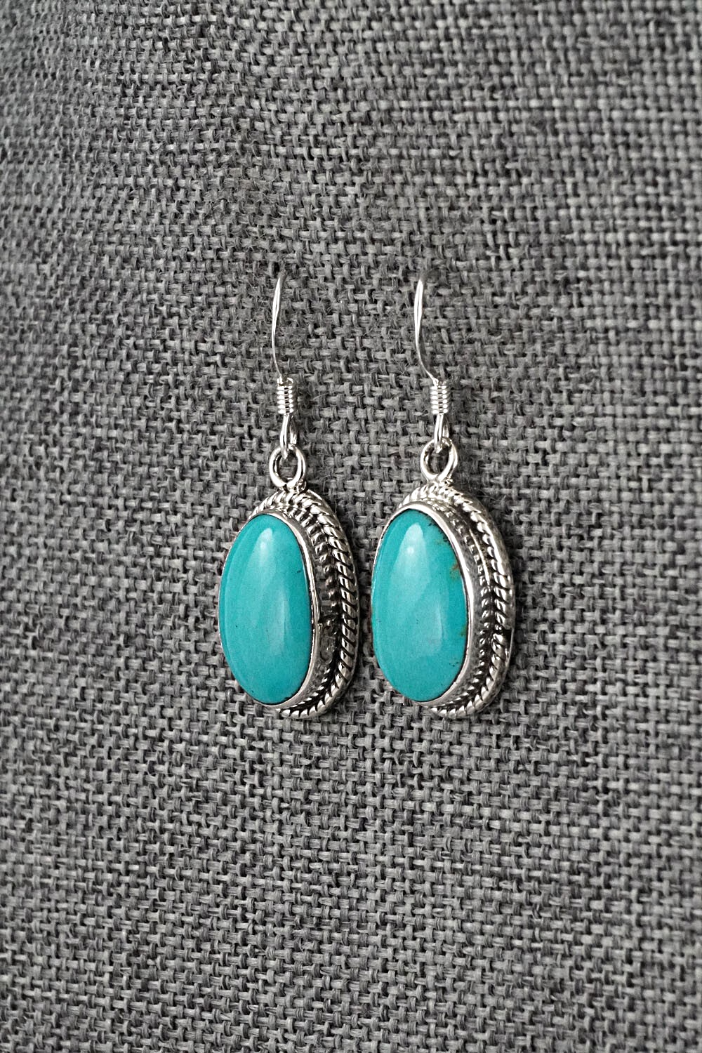 Turquoise & Sterling Silver Earrings - Sharon McCarthy