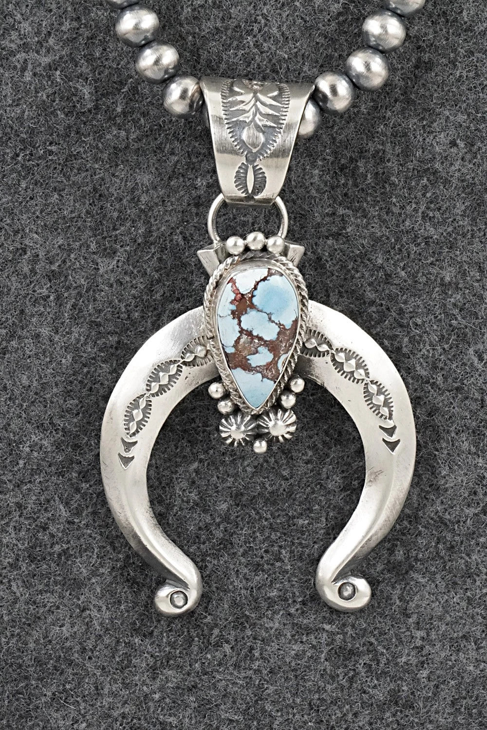 Turquoise & Sterling Silver Necklace - Samuel Yellowhair