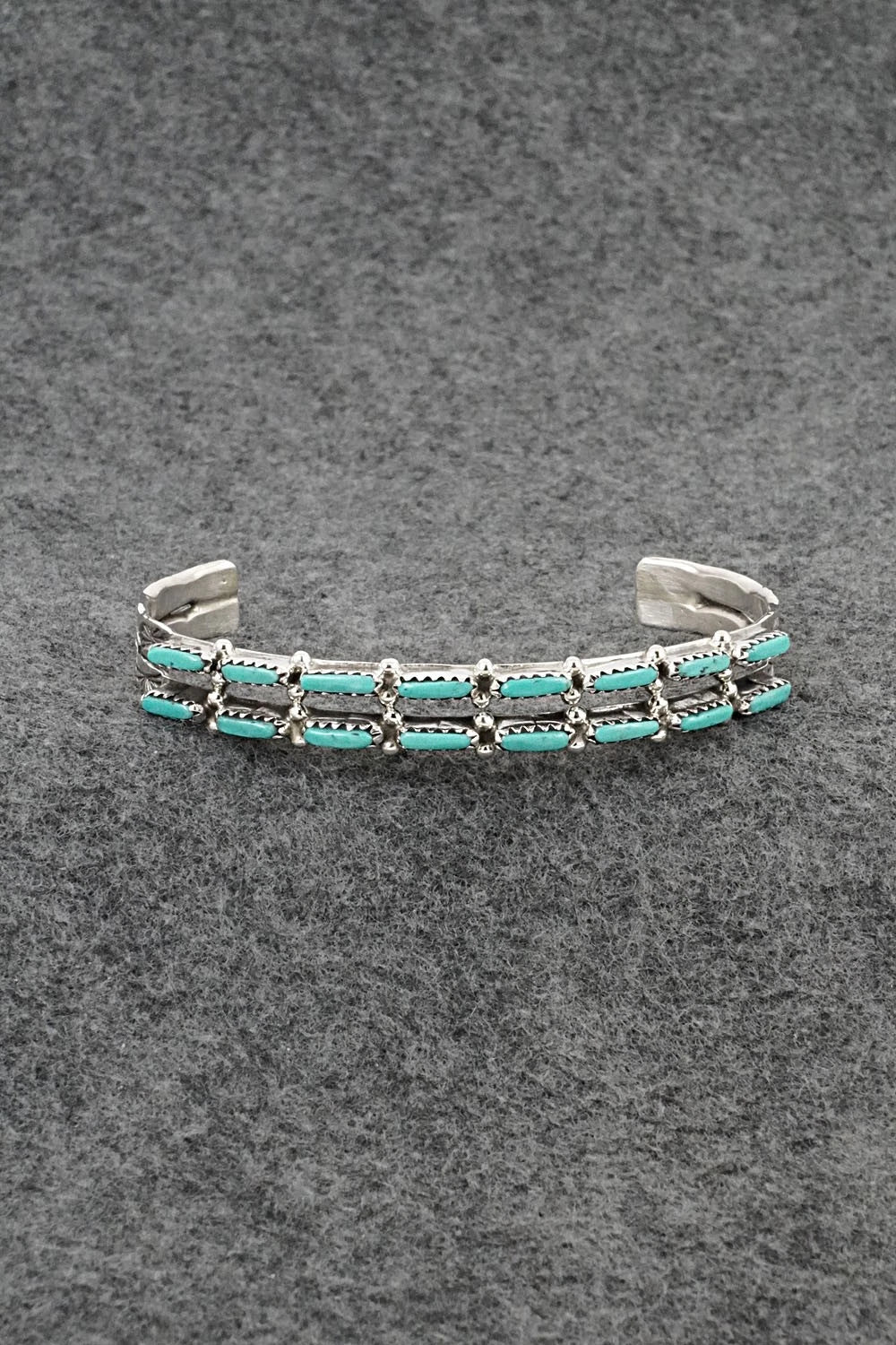 Turquoise & Sterling Silver Bracelet - Murray Hannaweeka