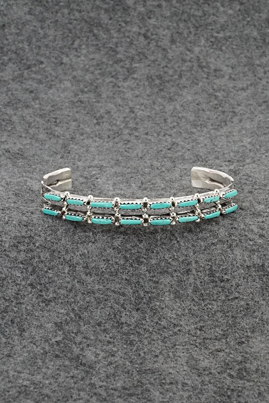Turquoise & Sterling Silver Bracelet - Murray Hannaweeka