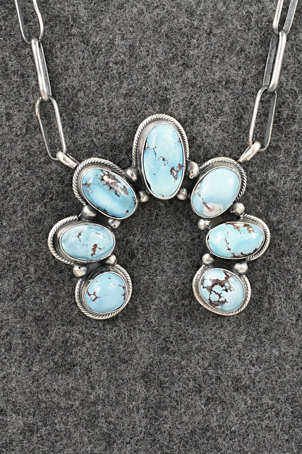 Turquoise & Sterling Silver Necklace - Darrin Livingston