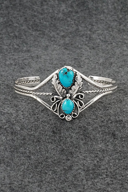 Turquoise & Sterling Silver Bracelet - Harry B. Yazzie