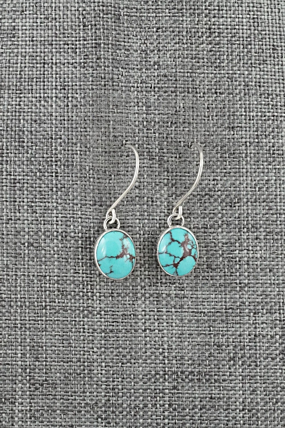 Turquoise & Sterling Silver Earrings - Eugene Gruber