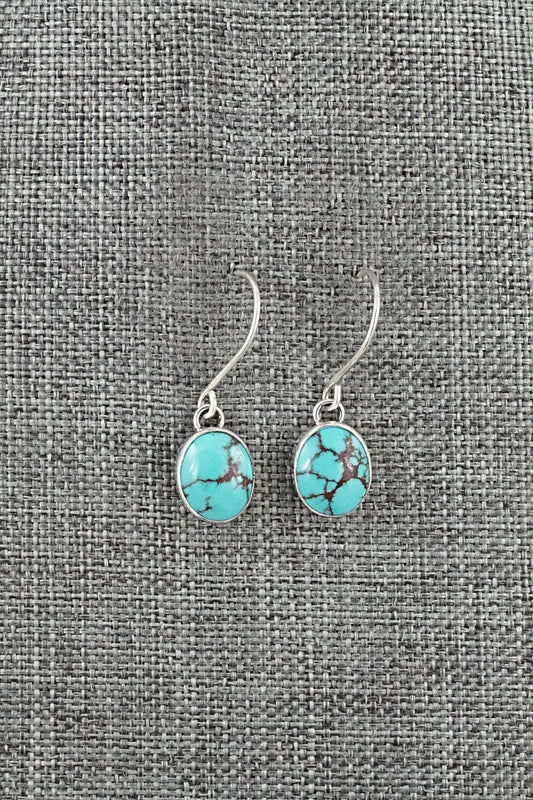 Turquoise & Sterling Silver Earrings - Eugene Gruber