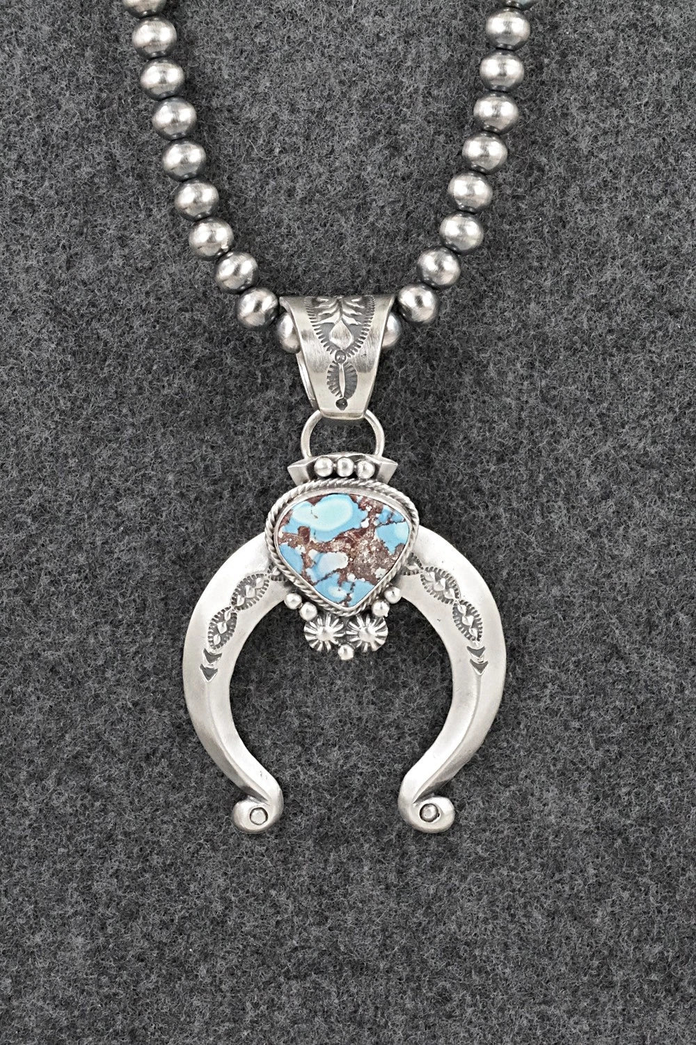 Turquoise & Sterling Silver Necklace - Samuel Yellowhair