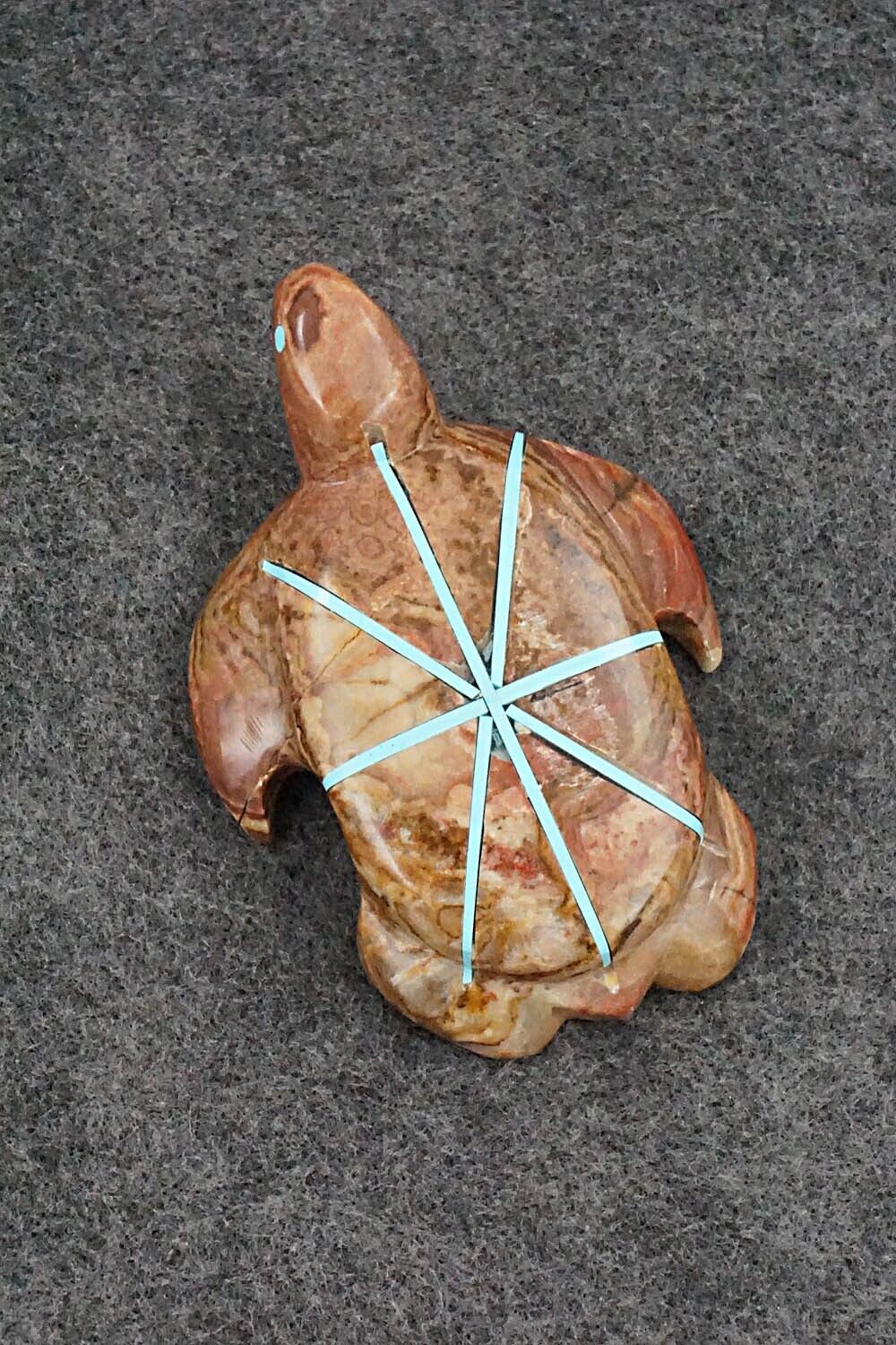 Turtle Zuni Fetish Carving - Leonard Laiwakete