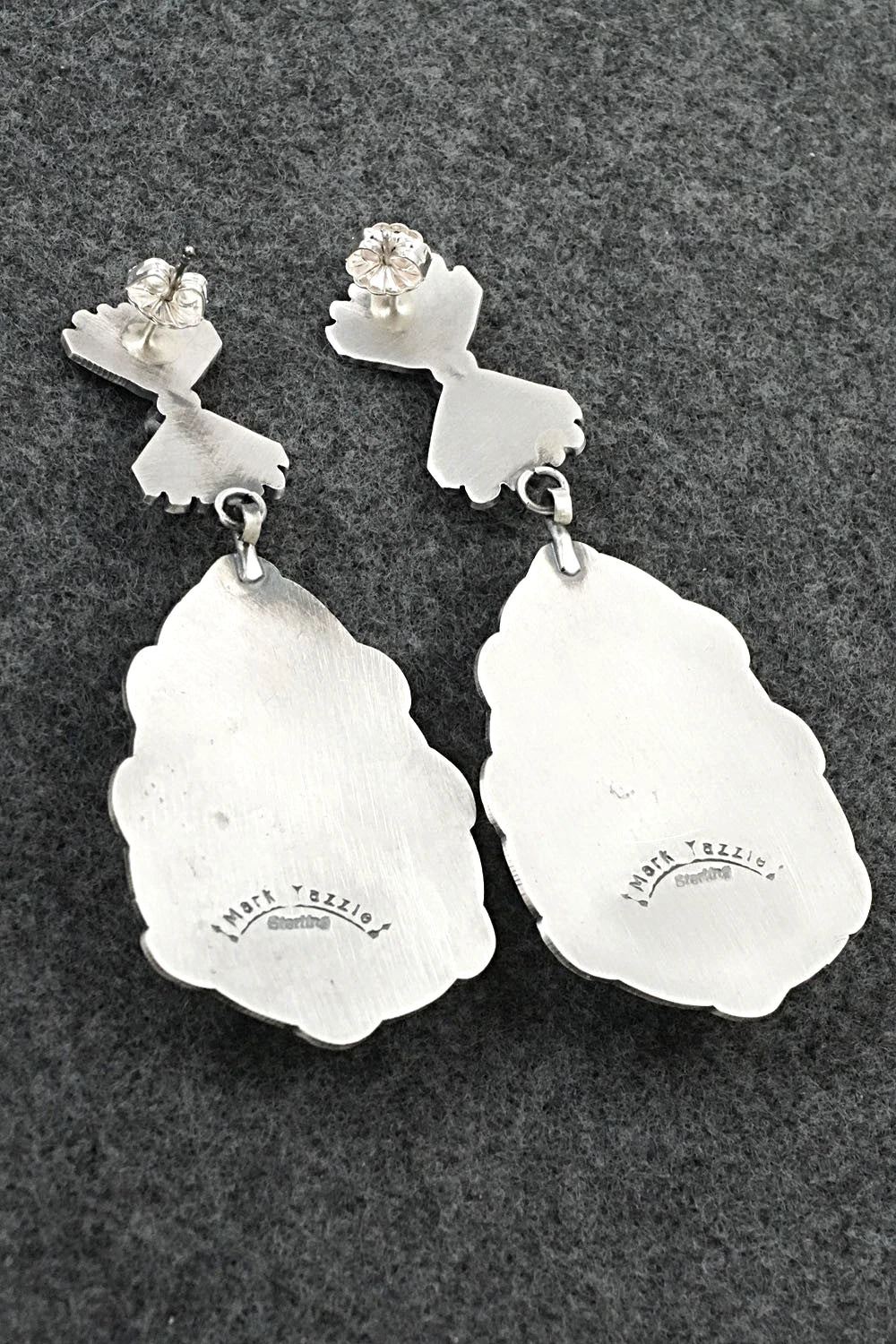 Turquoise & Sterling Silver Earrings - Mark Yazzie