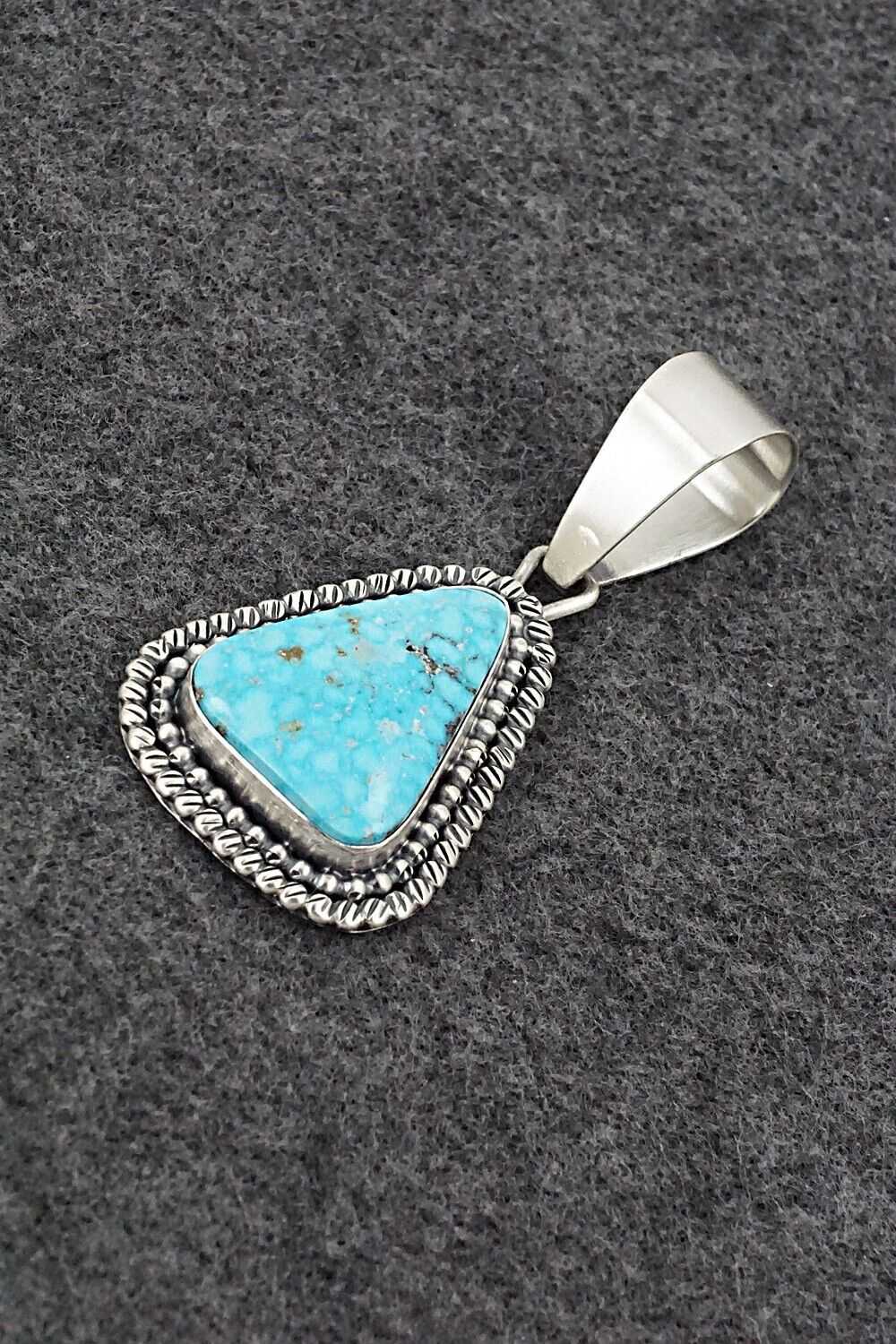 Turquoise & Sterling Silver Pendant - Daniel Benally