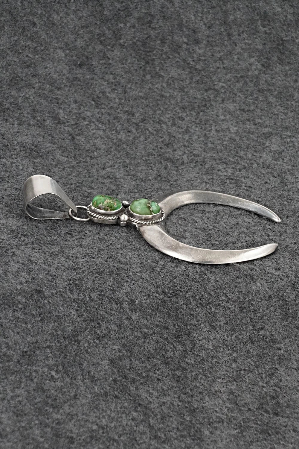 Turquoise & Sterling Silver Pendant - Eugene Gruber