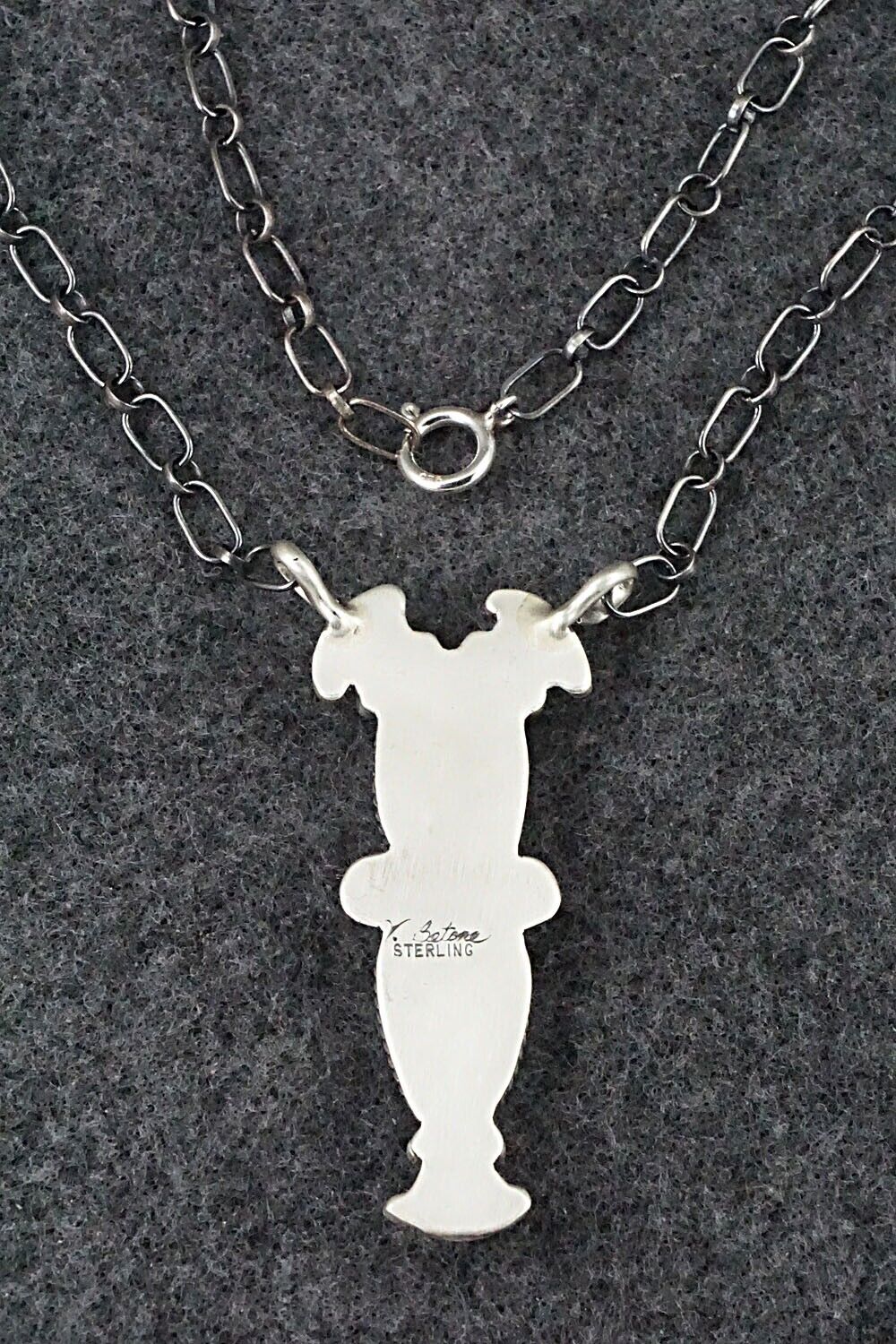 Turquoise & Sterling Silver Necklace - Verley Betone