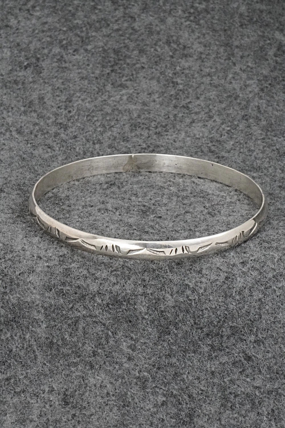Sterling Silver Bangle Bracelet - Elaine Tahe