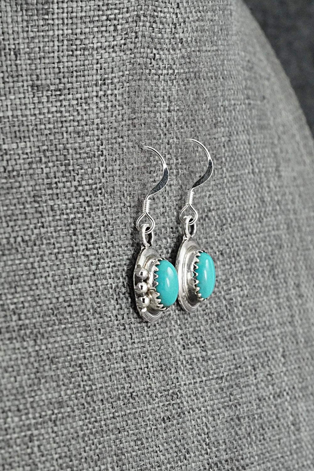 Turquoise & Sterling Silver Earrings - Rita Largo