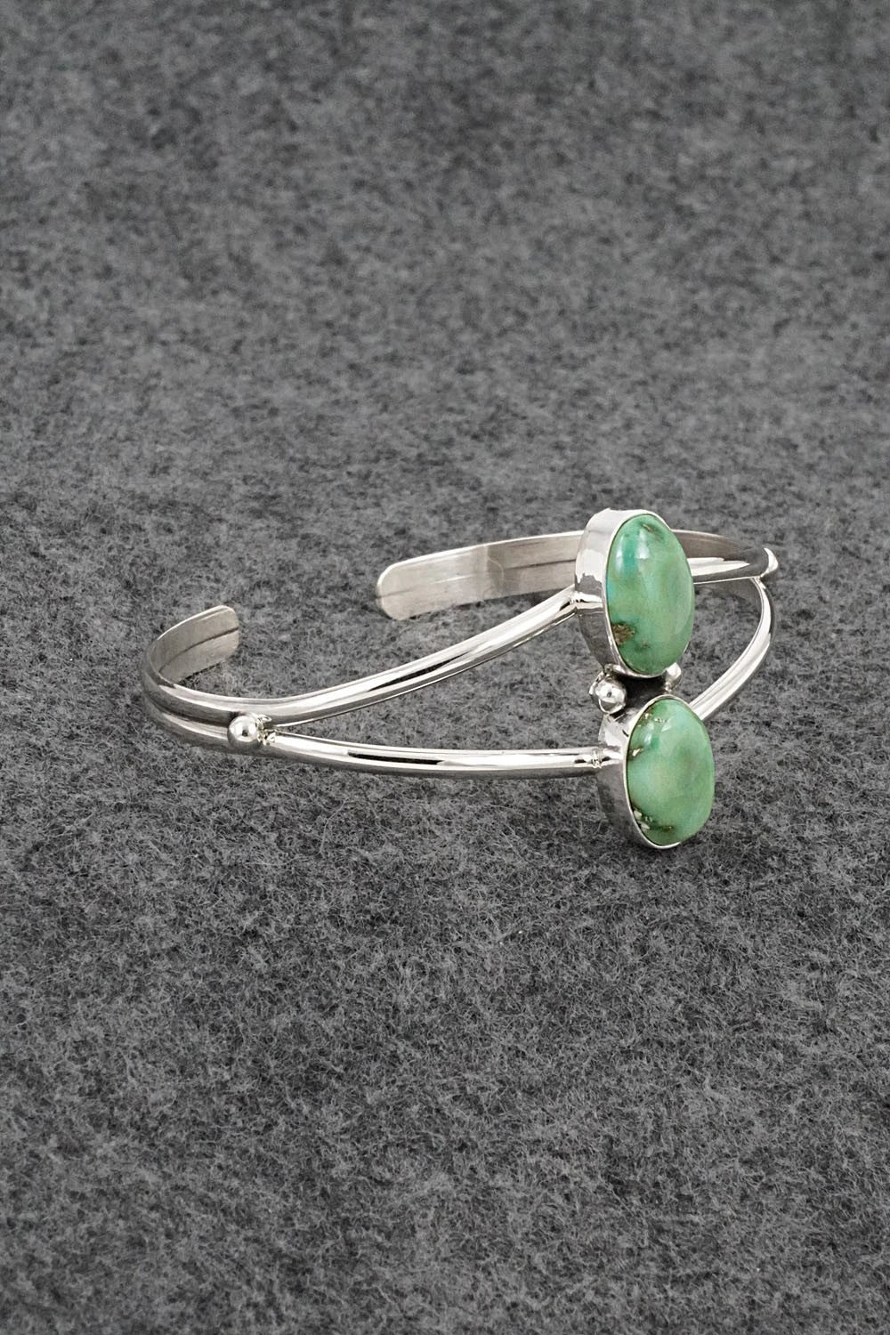 Turquoise & Sterling Silver Bracelet - Eugene Gruber