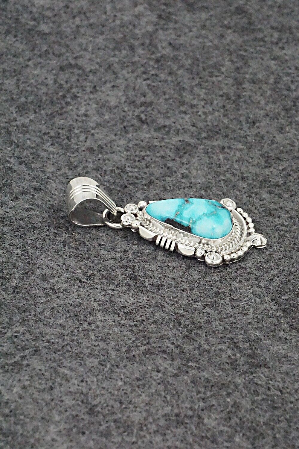 Turquoise & Sterling Silver Pendant - Daniel Benally