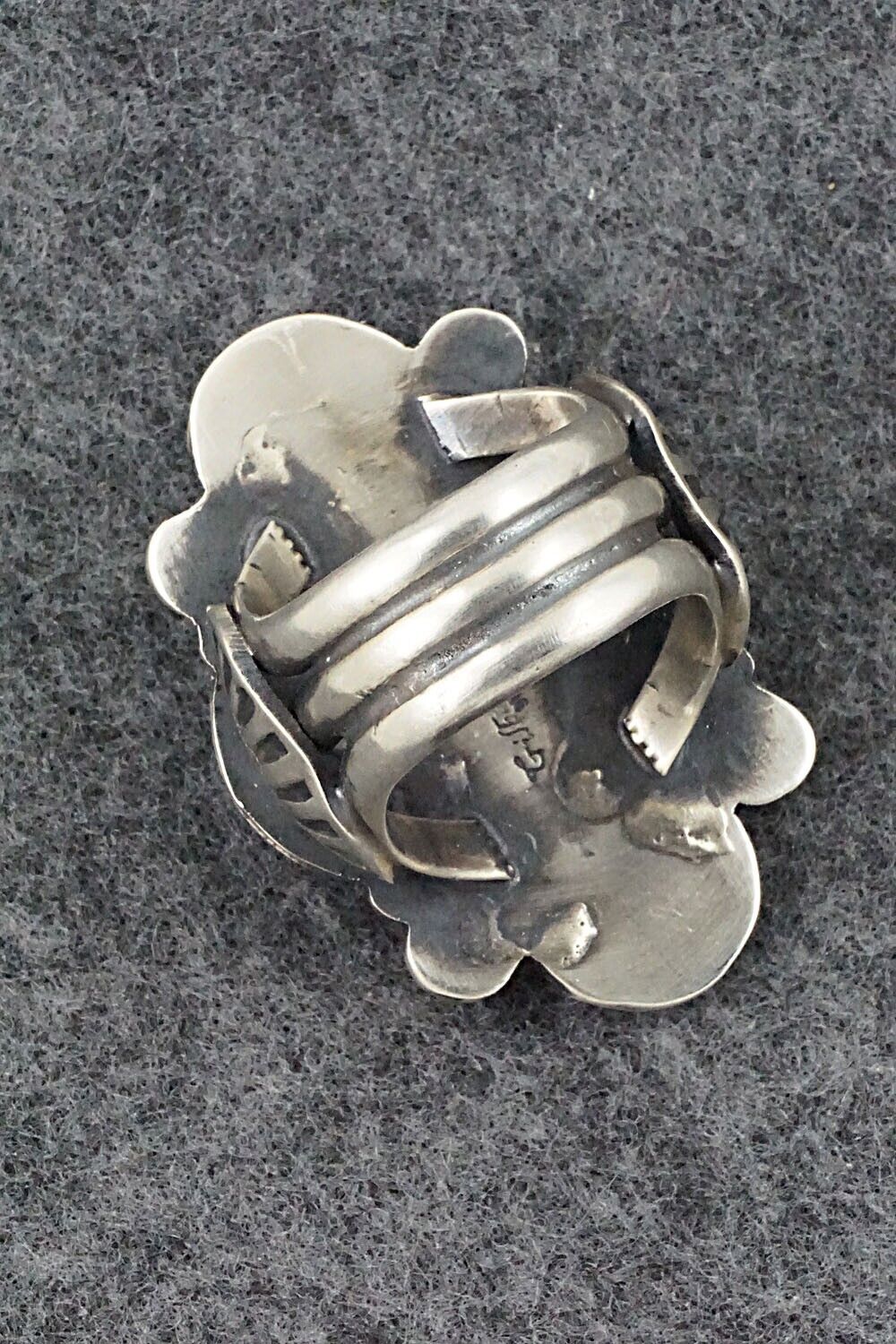 Turquoise & Sterling Silver Ring - Gilbert Tom - Size 9