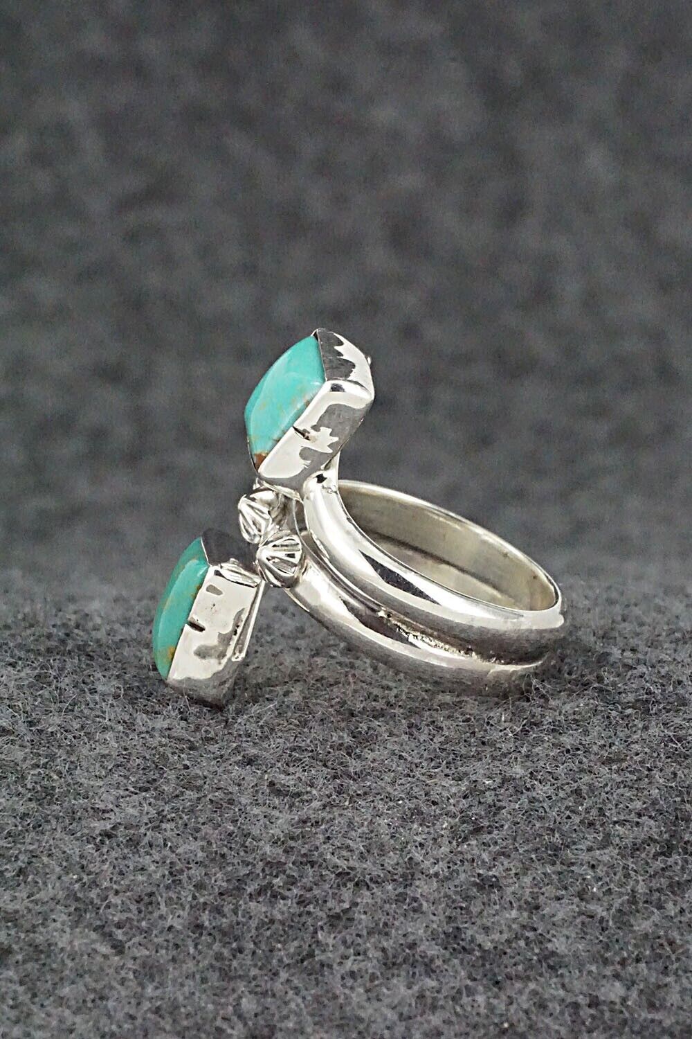 Turquoise & Sterling Silver Ring - Bobby Platero - Size 6