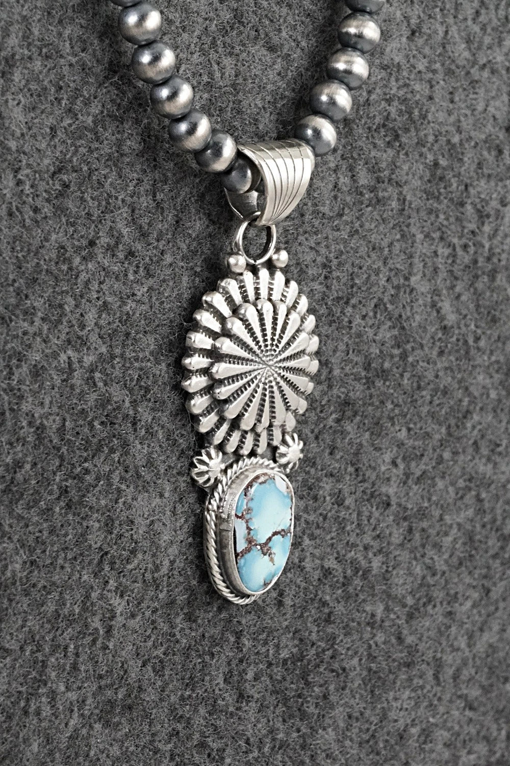 Turquoise & Sterling Silver Necklace - Sharon McCarthy