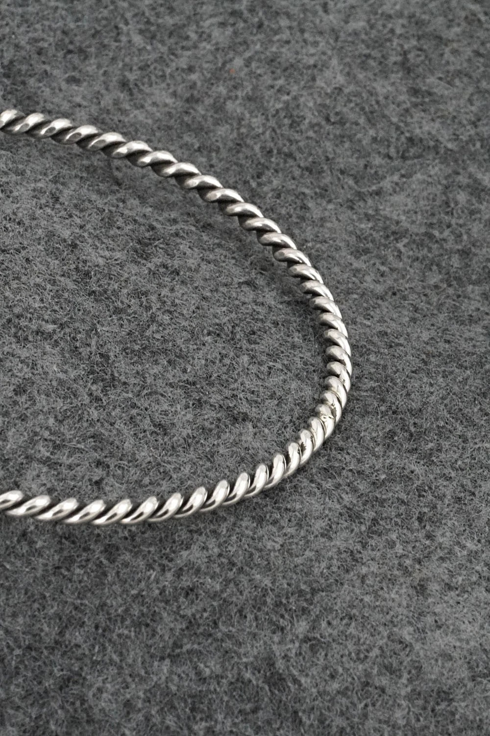 Sterling Silver Bangle Bracelet - Elaine Tahe