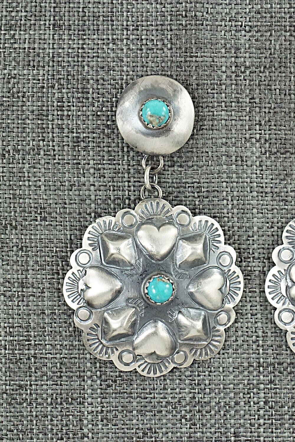 Turquoise & Sterling Silver Earrings - Gabrielle Yazzie