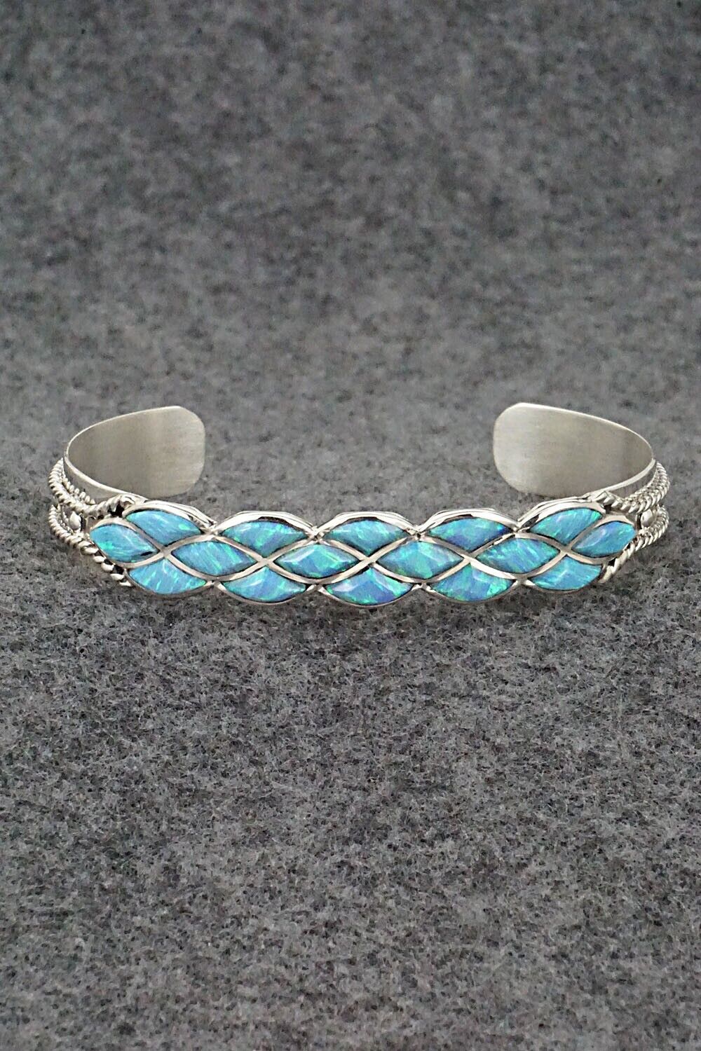 Opalite and Sterling Silver Bracelet - Derrick & Lorella Chavez