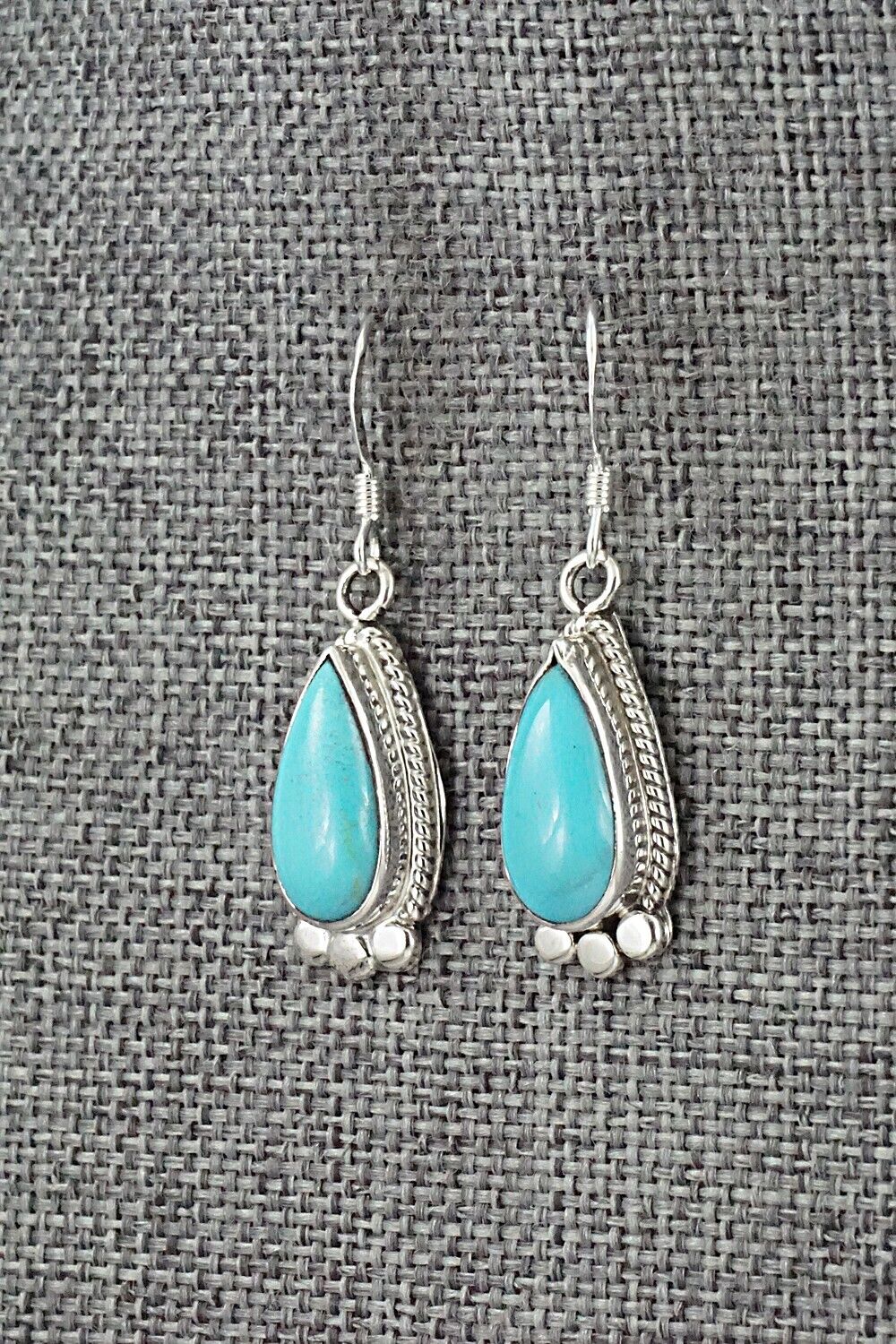 Turquoise and Sterling Silver Earrings - Sharon McCarthy