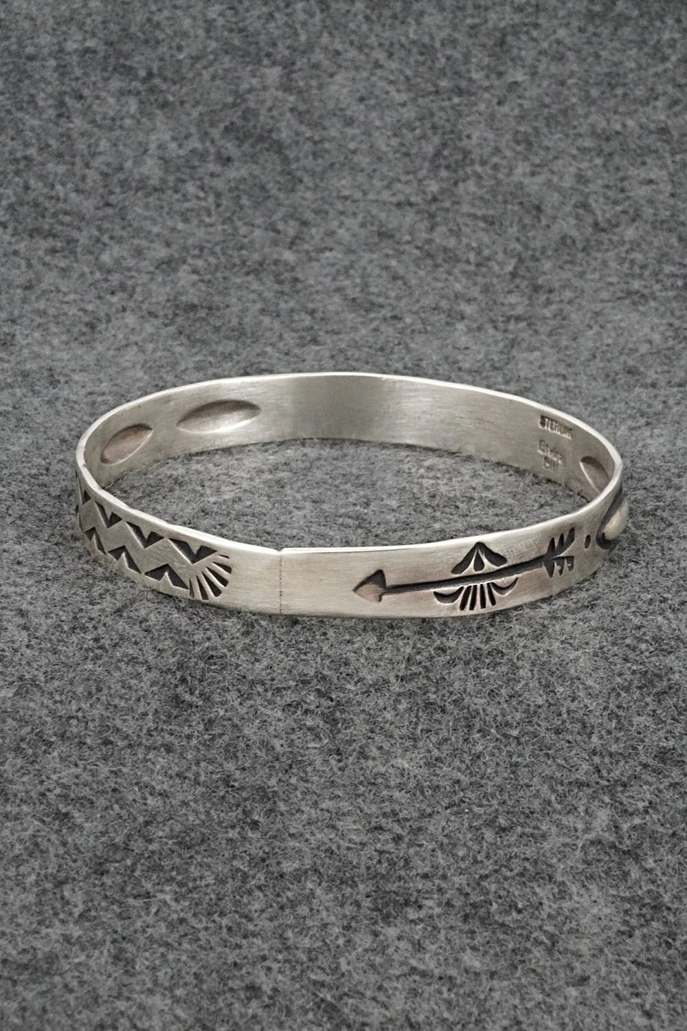 Sterling Silver Bangle Bracelet - Elvira Bill
