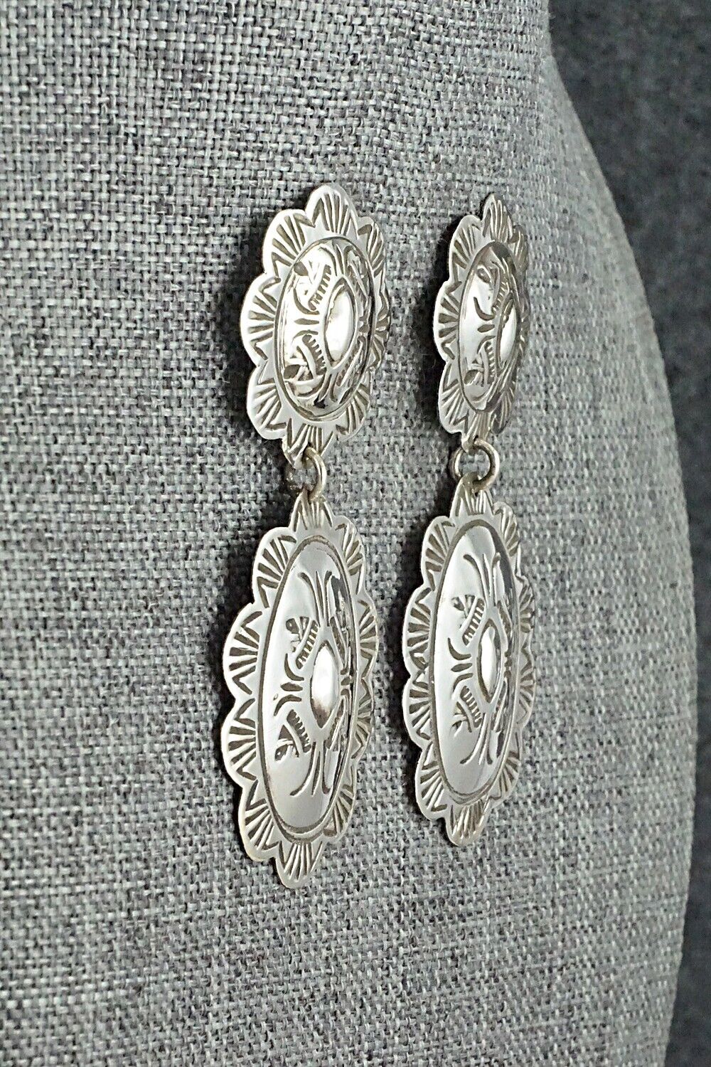 Sterling Silver Earrings - Bertha Begay