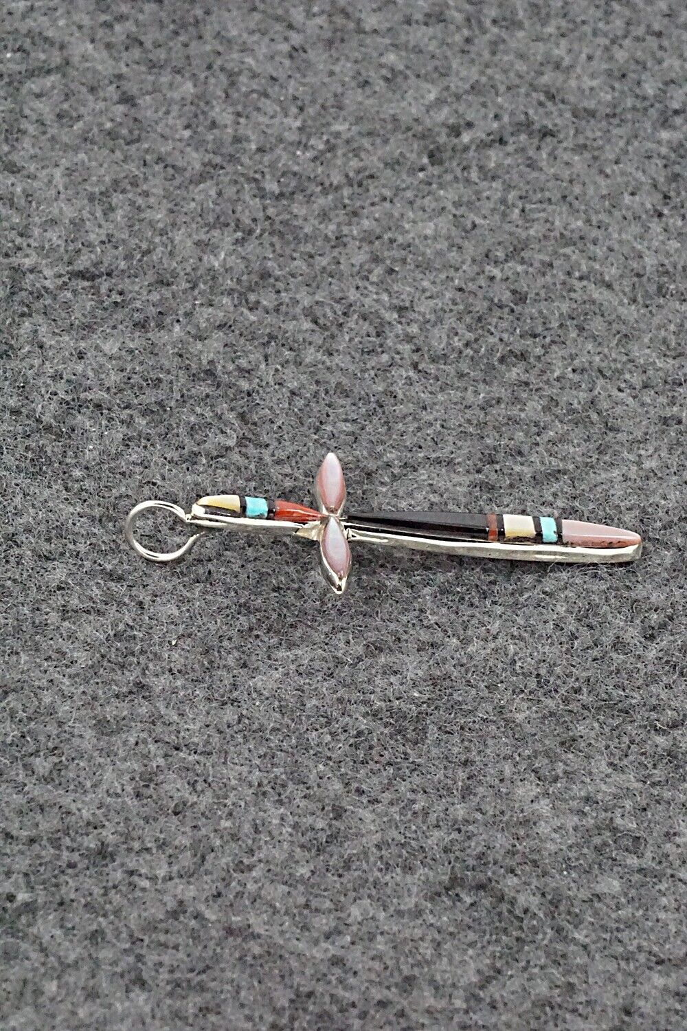 Multi Stone & Sterling Silver Pendant - Sylvester Noche