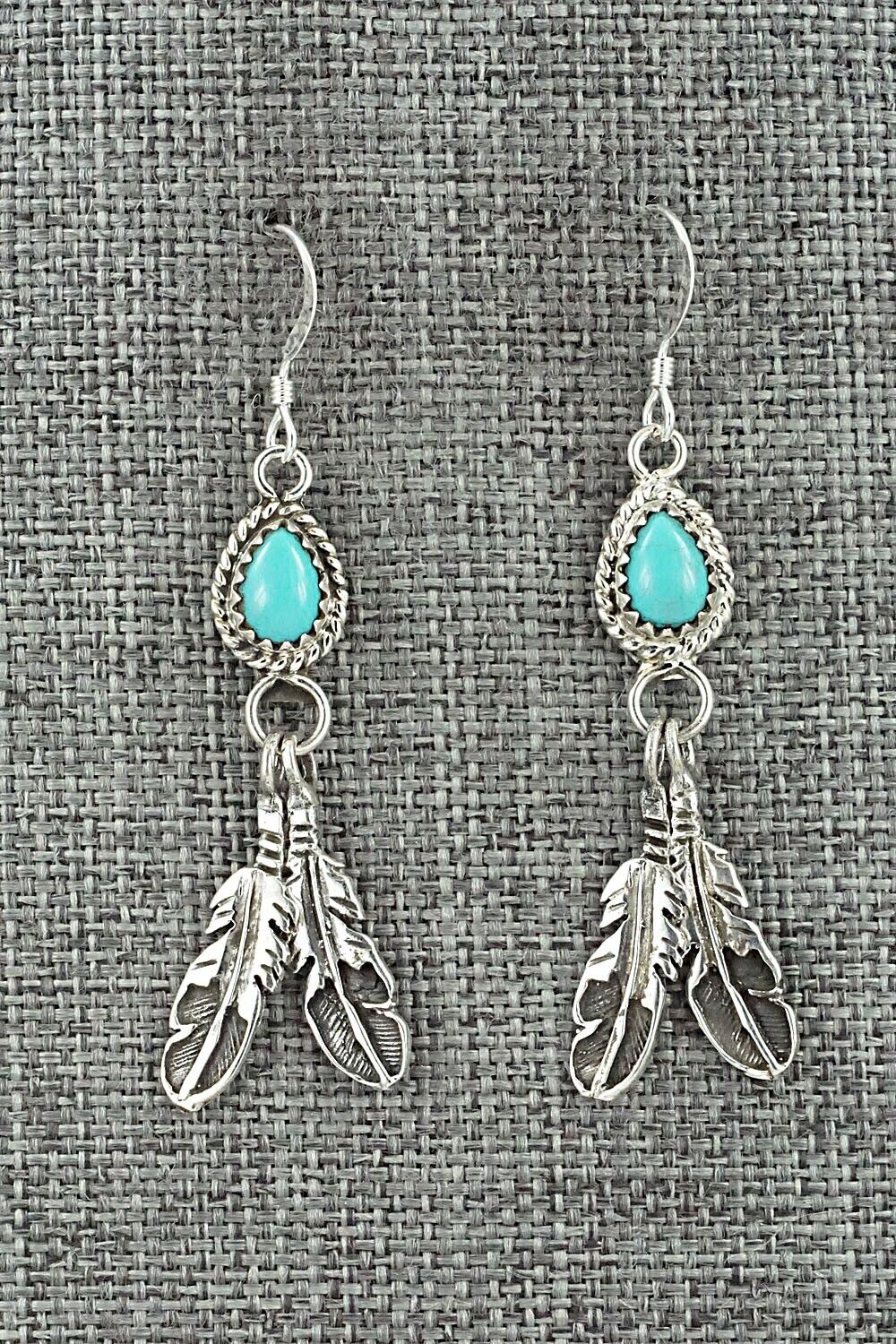 Turquoise & Sterling Silver Earrings - Sharon McCarthy