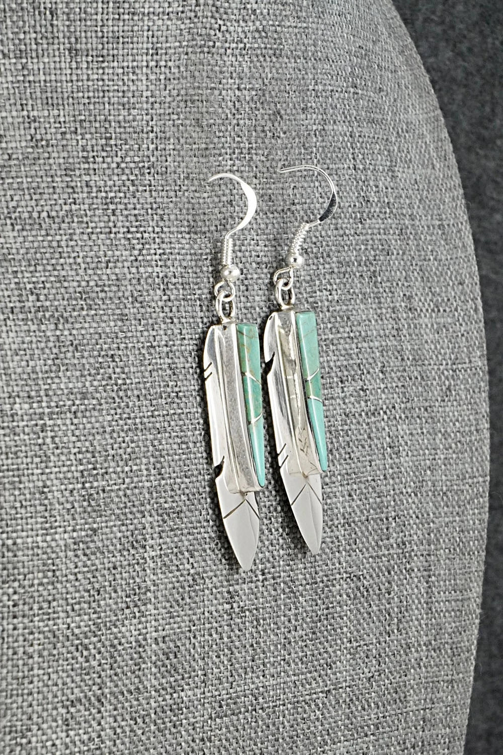 Turquoise & Sterling Silver Earrings - Marilyn Yazzie
