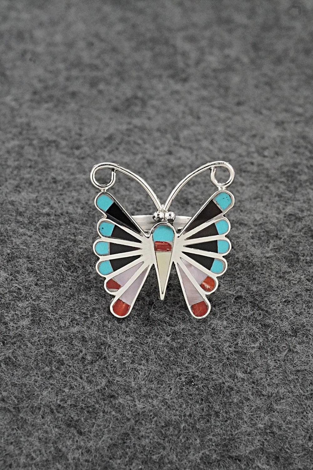 Multi-Stone & Sterling Silver Inlay Necklace Set - Adrian Wallace