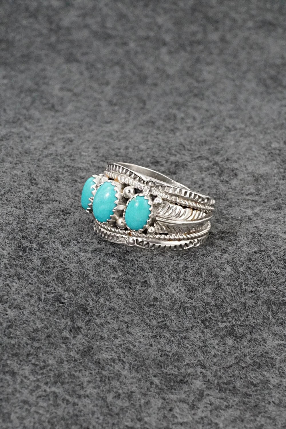 Turquoise & Sterling Silver Ring - Betty Begaye - Size 10