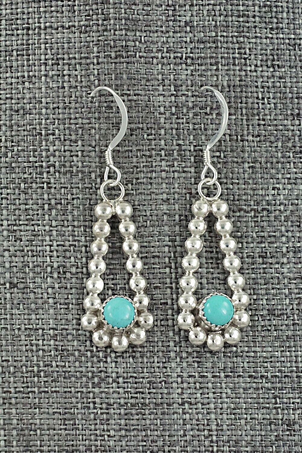 Turquoise & Sterling Silver Earrings - Elvera Towne