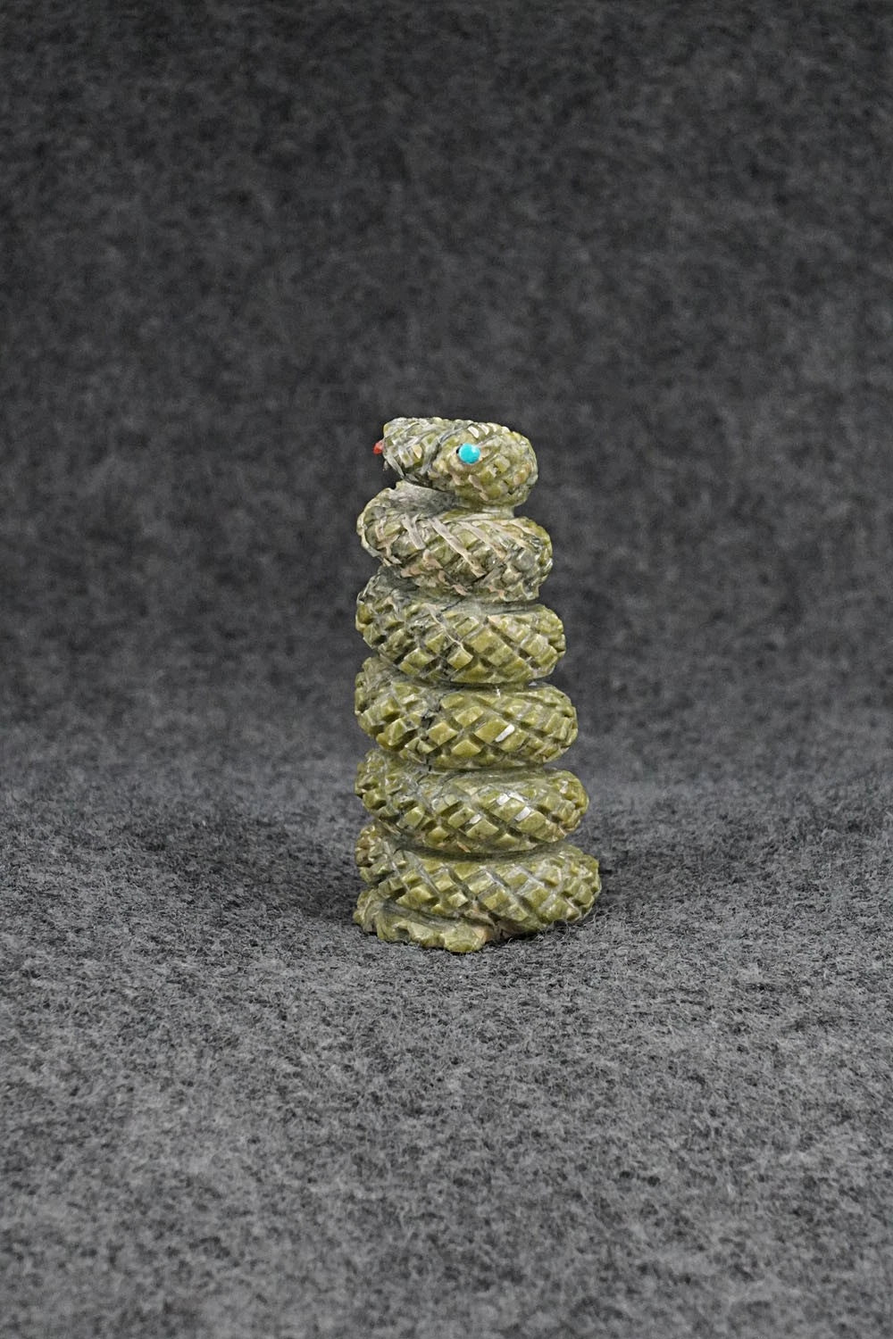 Rattlesnake Zuni Fetish Carving - Todd Etsate