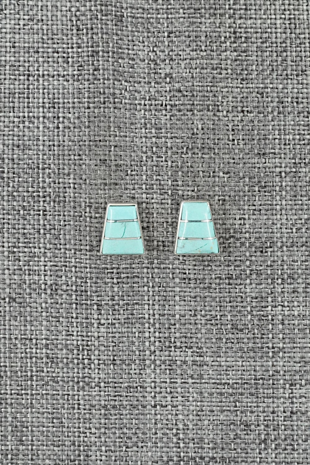Turquoise and Sterling Silver Earrings - Michelle Haloo