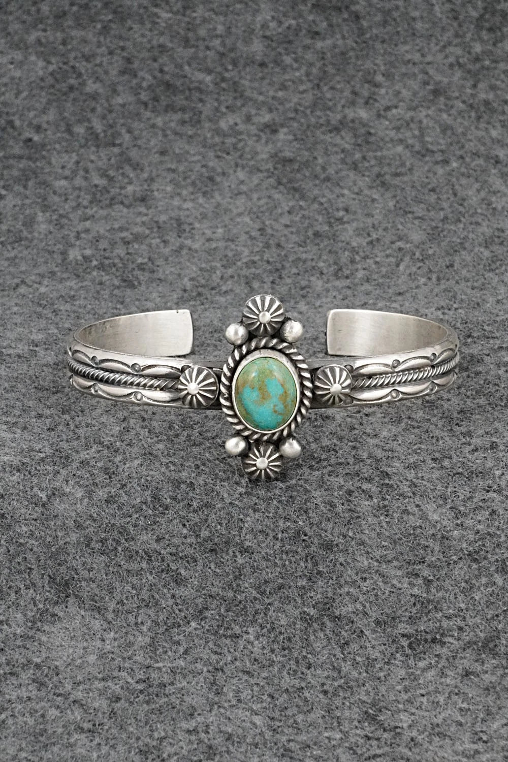 Turquoise & Sterling Silver Bracelet - Michael Calladitto