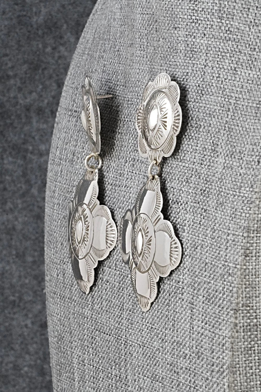 Sterling Silver Earrings - Bertha Begay