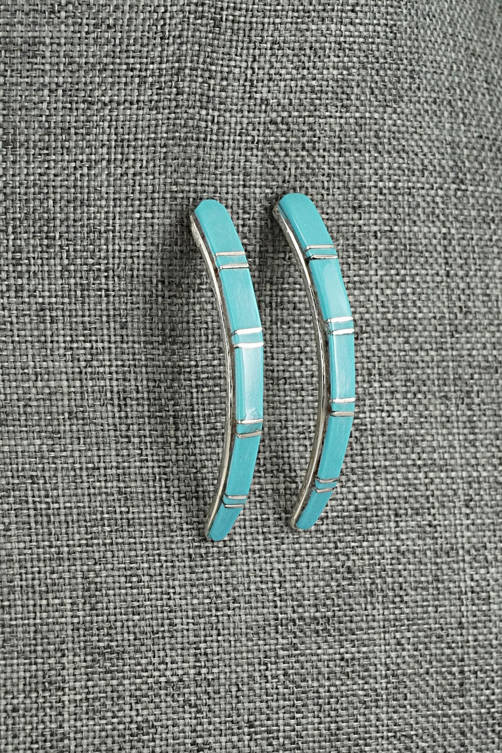 Turquoise & Sterling Silver Earrings - Terrance Panteah