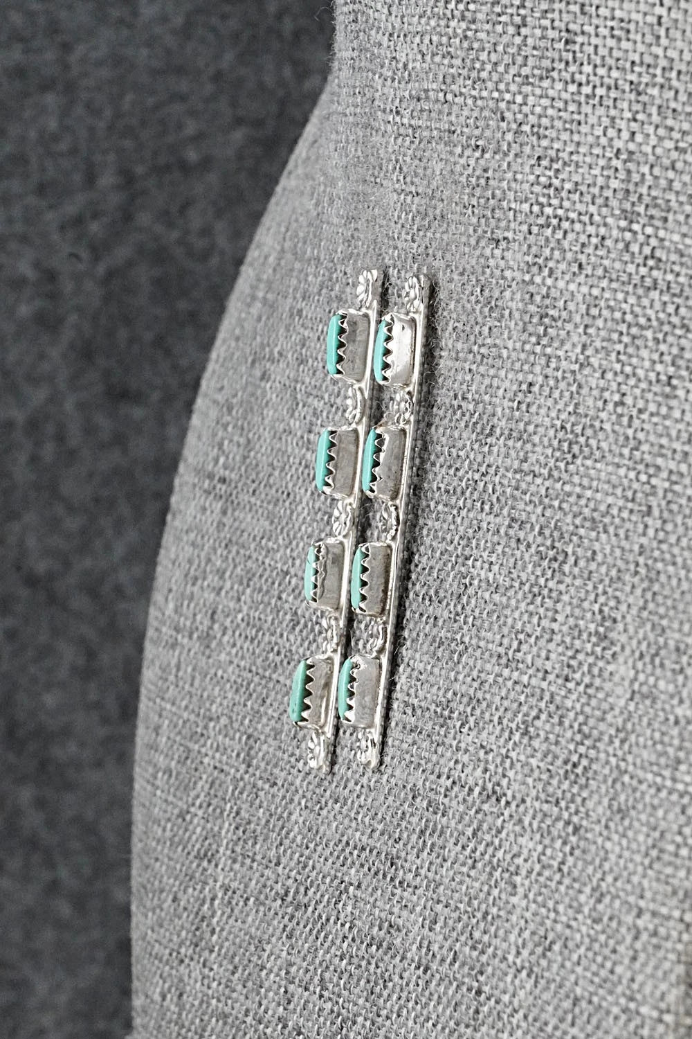 Turquoise & Sterling Silver Earrings - Murray Hannaweeka